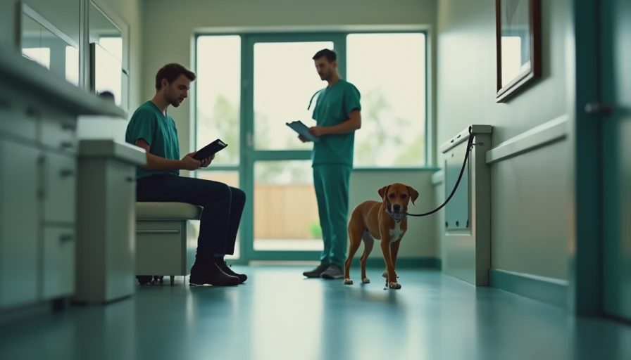 Visual context for dog limping back leg