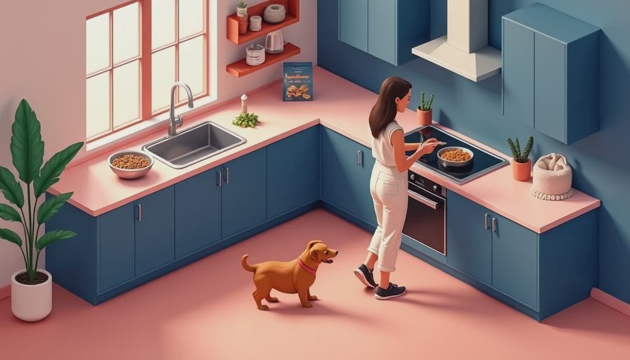 Illustration for limited ingredient dog food