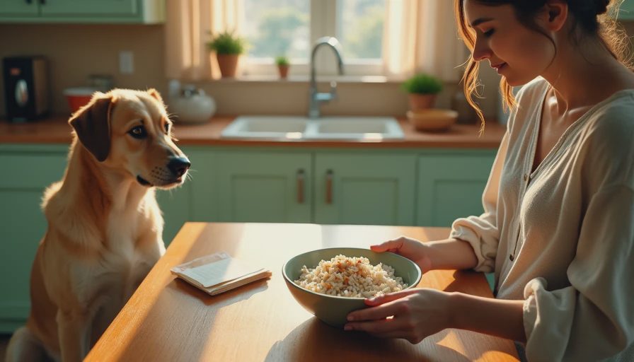 Visual context for bland dog food for upset stomach