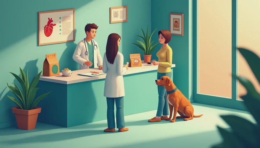 Illustration for grain free dog food heart disease
