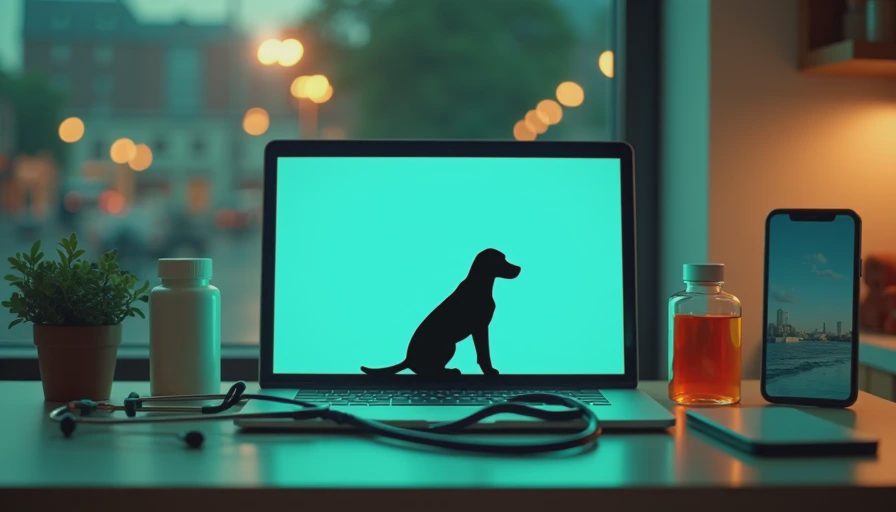 Visual context for online veterinarian