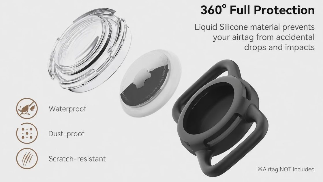The WhoseID Waterproof AirTag Holder is the simplest way I've found to keep an AirTag on a dog's collar.