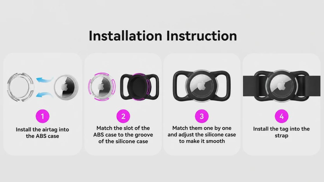 Installation the WhoseID Waterproof AirTag Holder Took Less Than a Minute